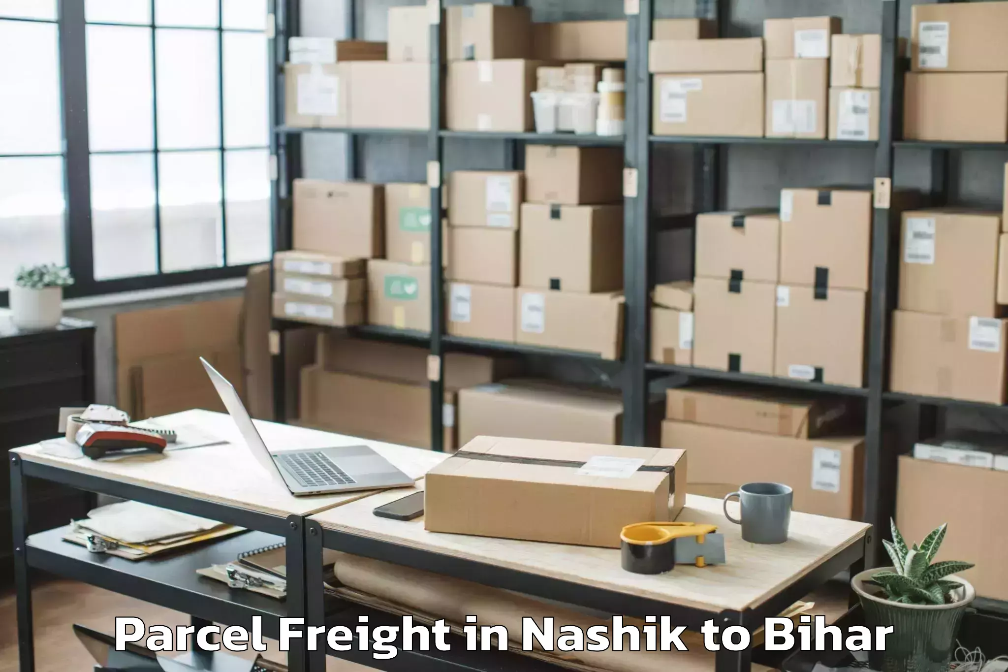 Easy Nashik to Lauria Nandangarh Parcel Freight Booking